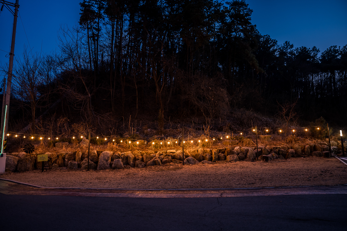 야외 전구 조명 풍경 3 — 용인 문115